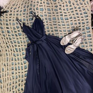 B Darlin Midnight Blue Maxi Dress